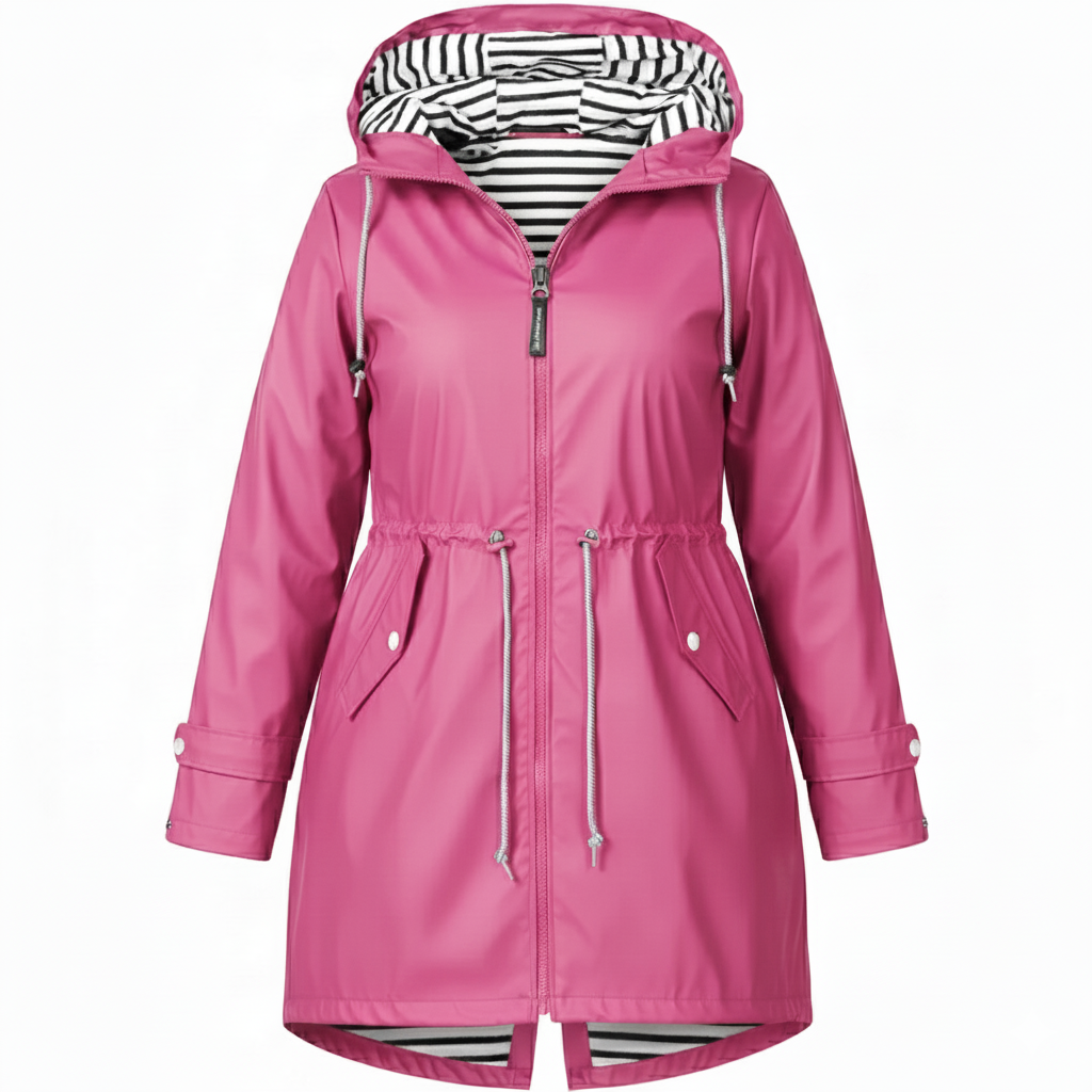 Eloura-Moda | Women's Waterproof Rain Jacket in Plus Sizes