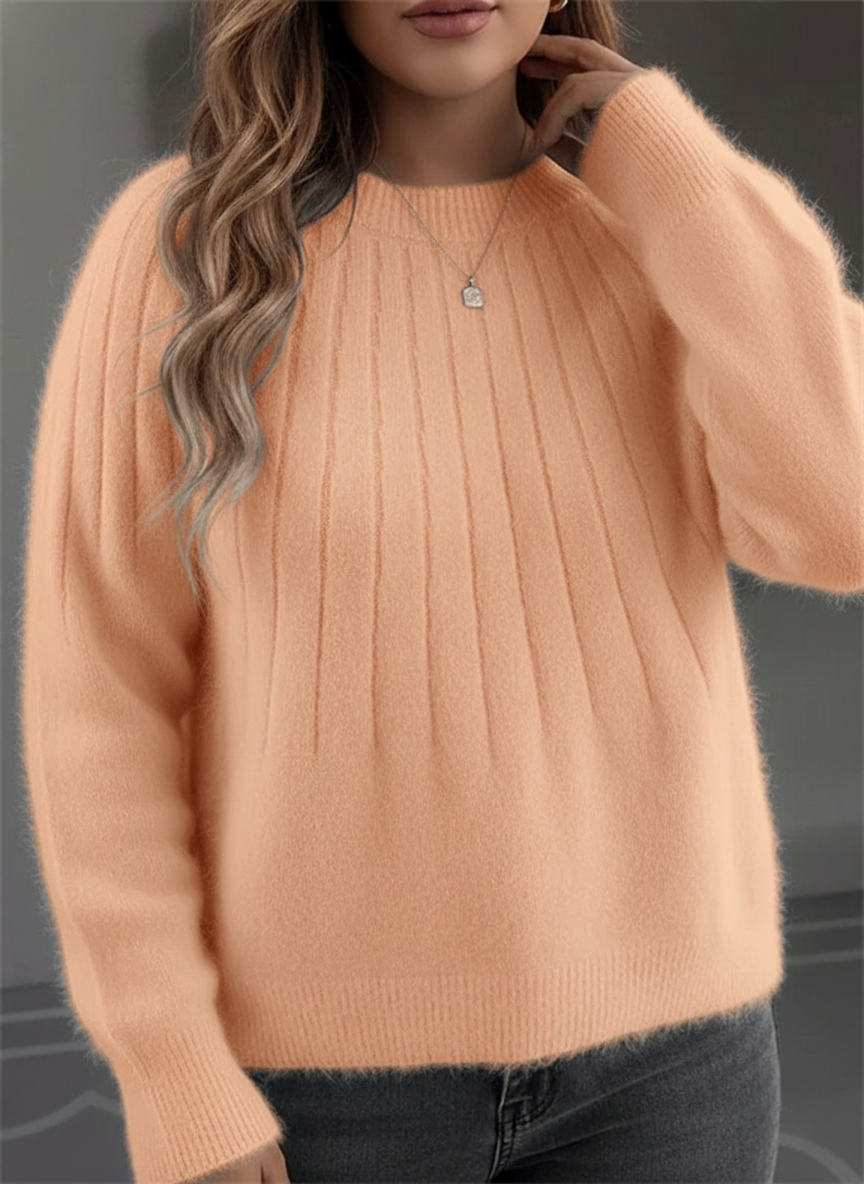 Eloura-Moda | Women's Soft Rib Knit Sweater, Plus Sizes