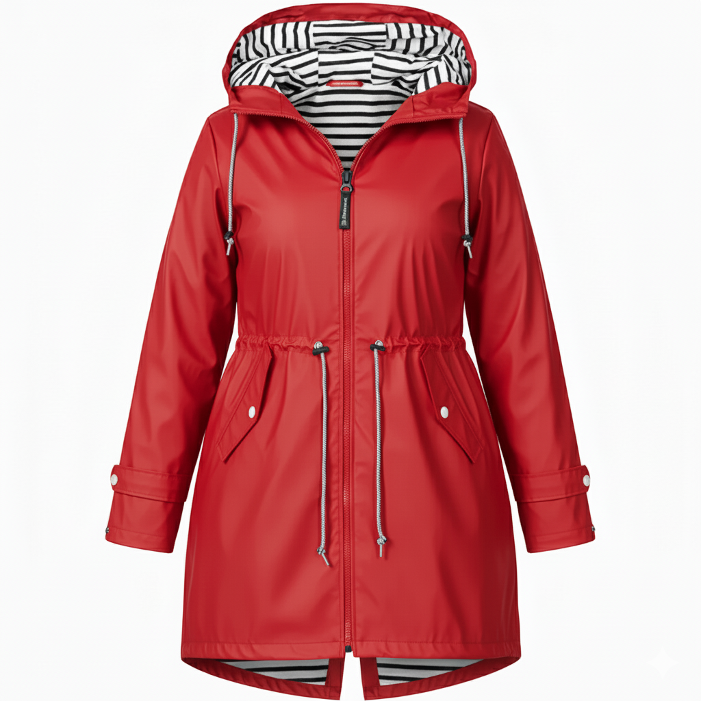 Eloura-Moda | Women's Waterproof Rain Jacket in Plus Sizes