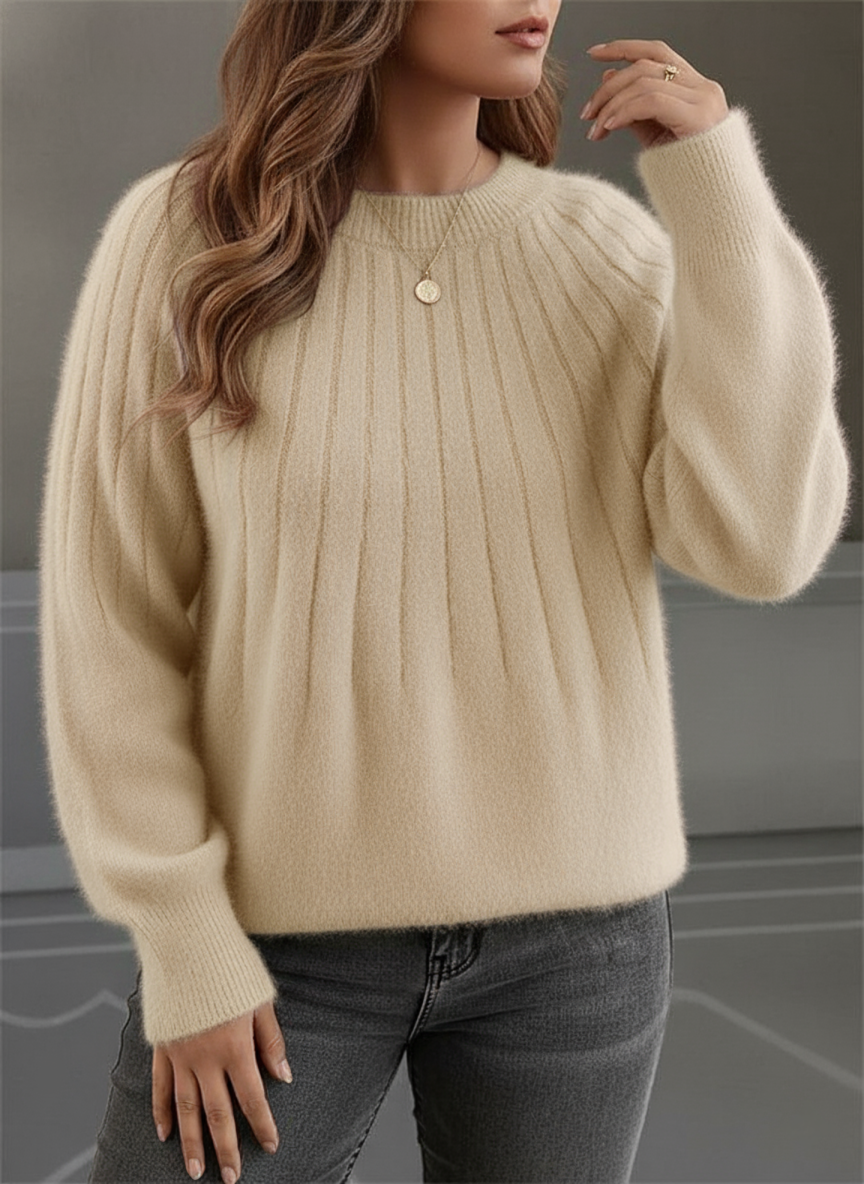 Eloura-Moda | Women's Soft Rib Knit Sweater, Plus Sizes