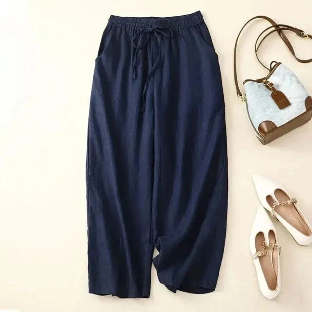 Georgia Drawstring Linen Pants