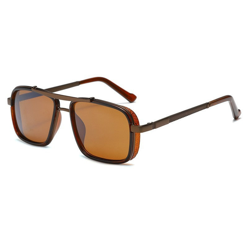 Polarized men's sunglasses in classic square design - TrendAura