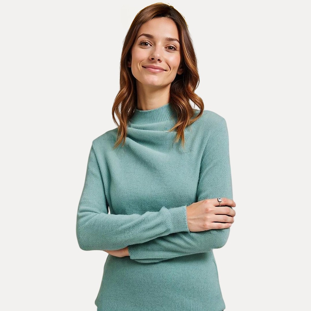 Knitted Wool Sweater Coraline 100 Percent Wool Warmth And Cozy Comfort For Cold Weather Wear