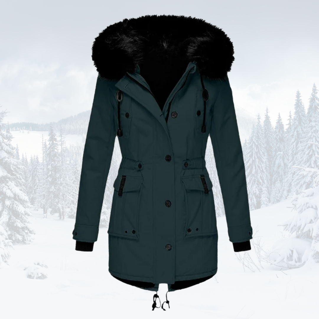 Olivia - Windproof Parka Jacket - Fur-Lined Hood