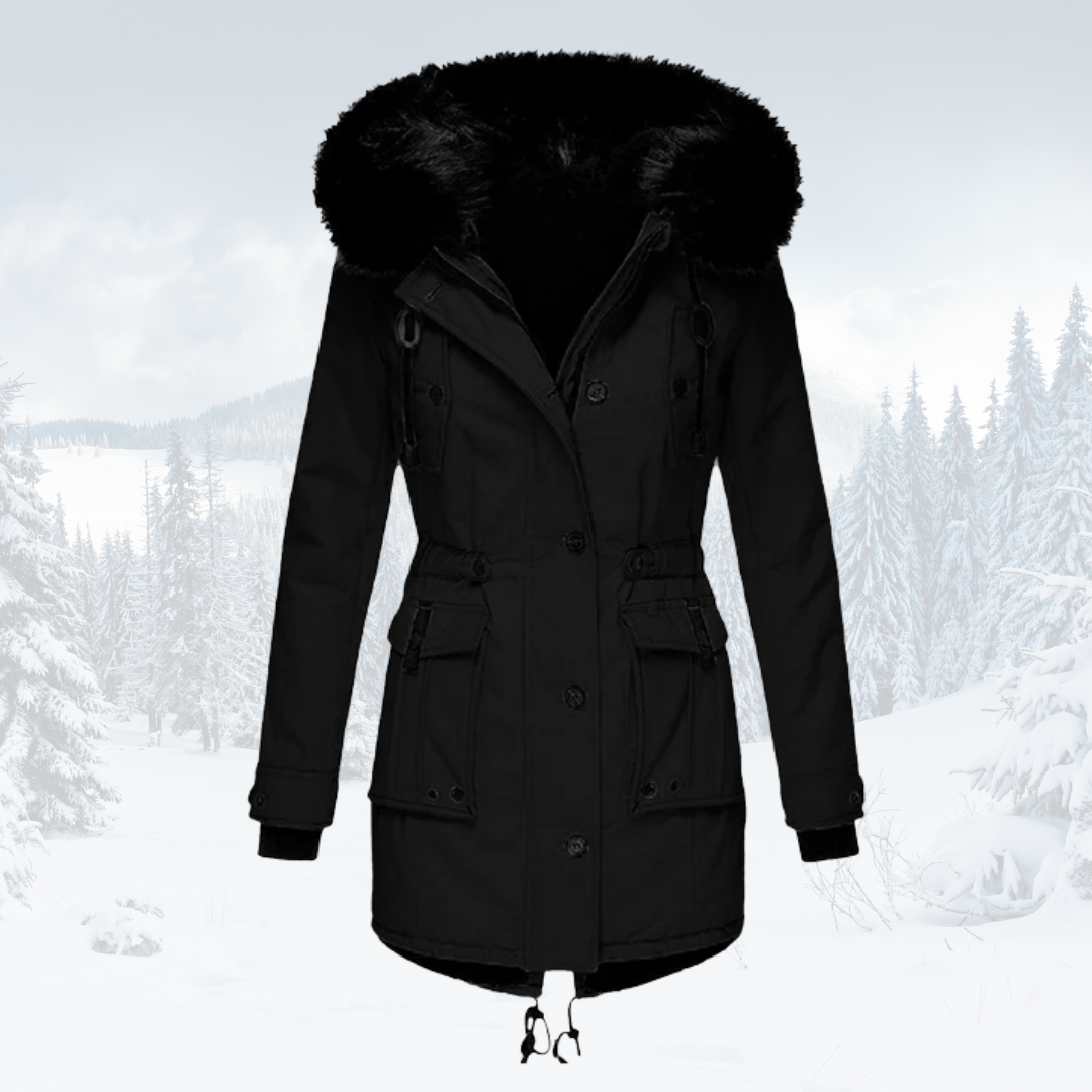 Olivia - Windproof Parka Jacket - Fur-Lined Hood