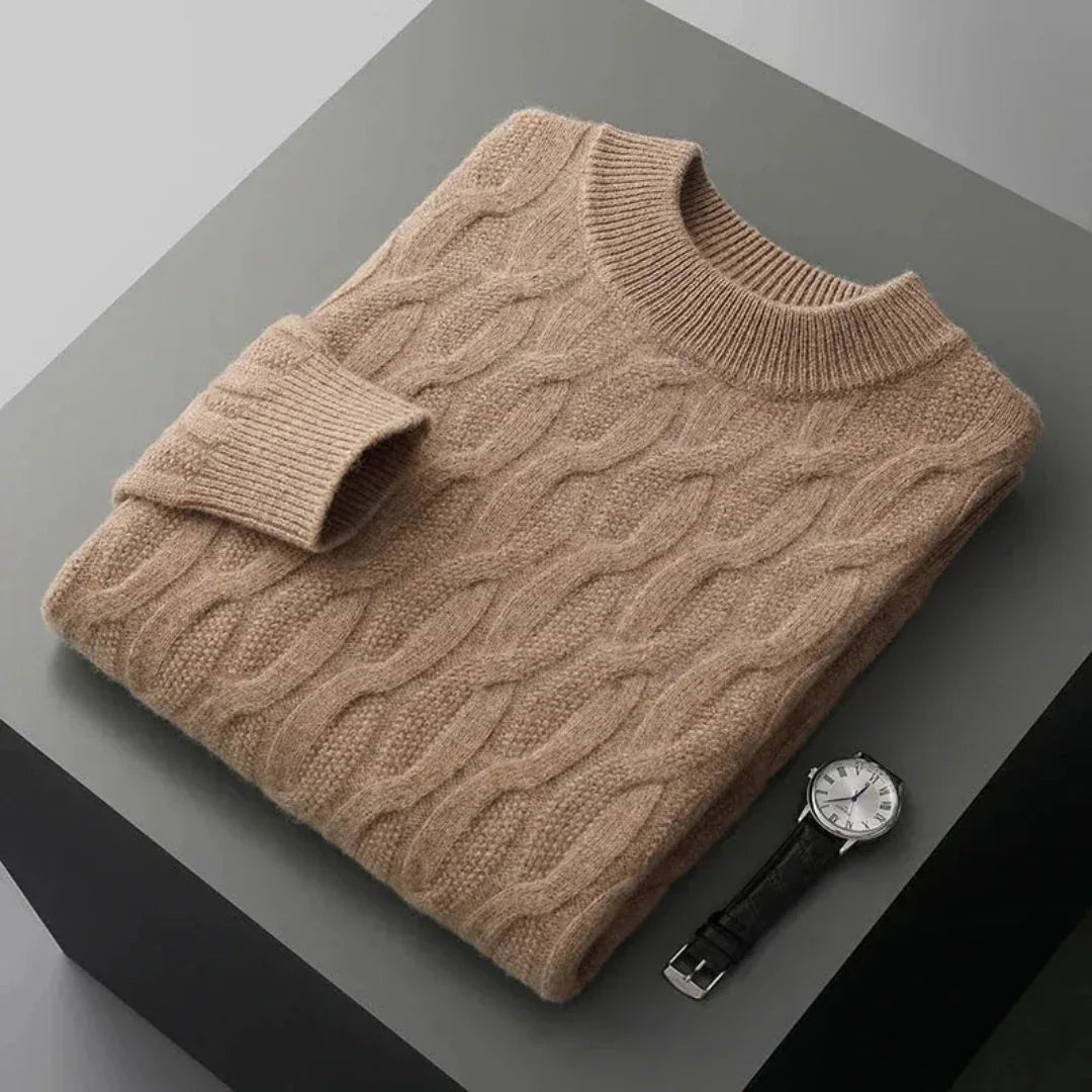 Gianni Jacquard Cashmere Sweater