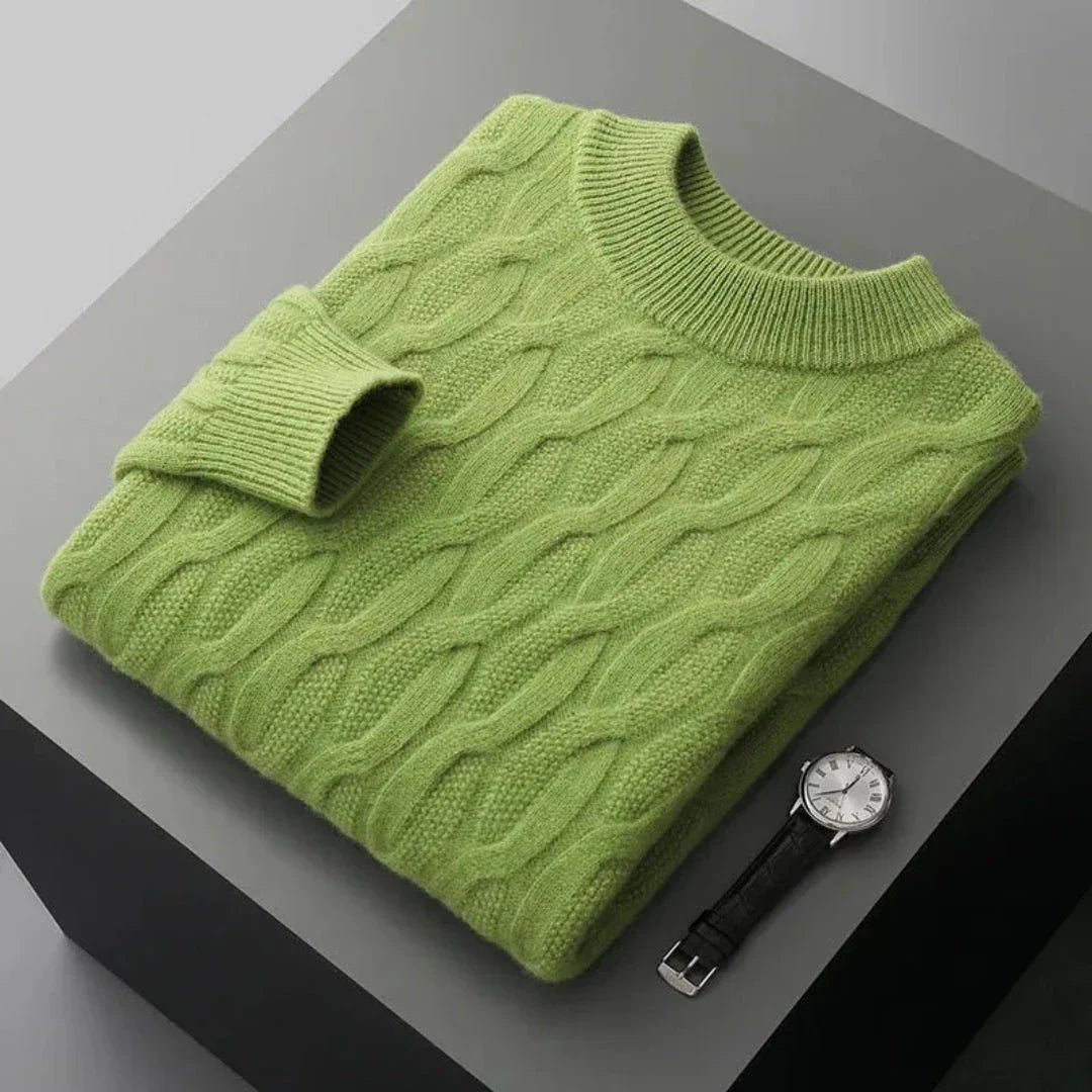Gianni Jacquard Cashmere Sweater
