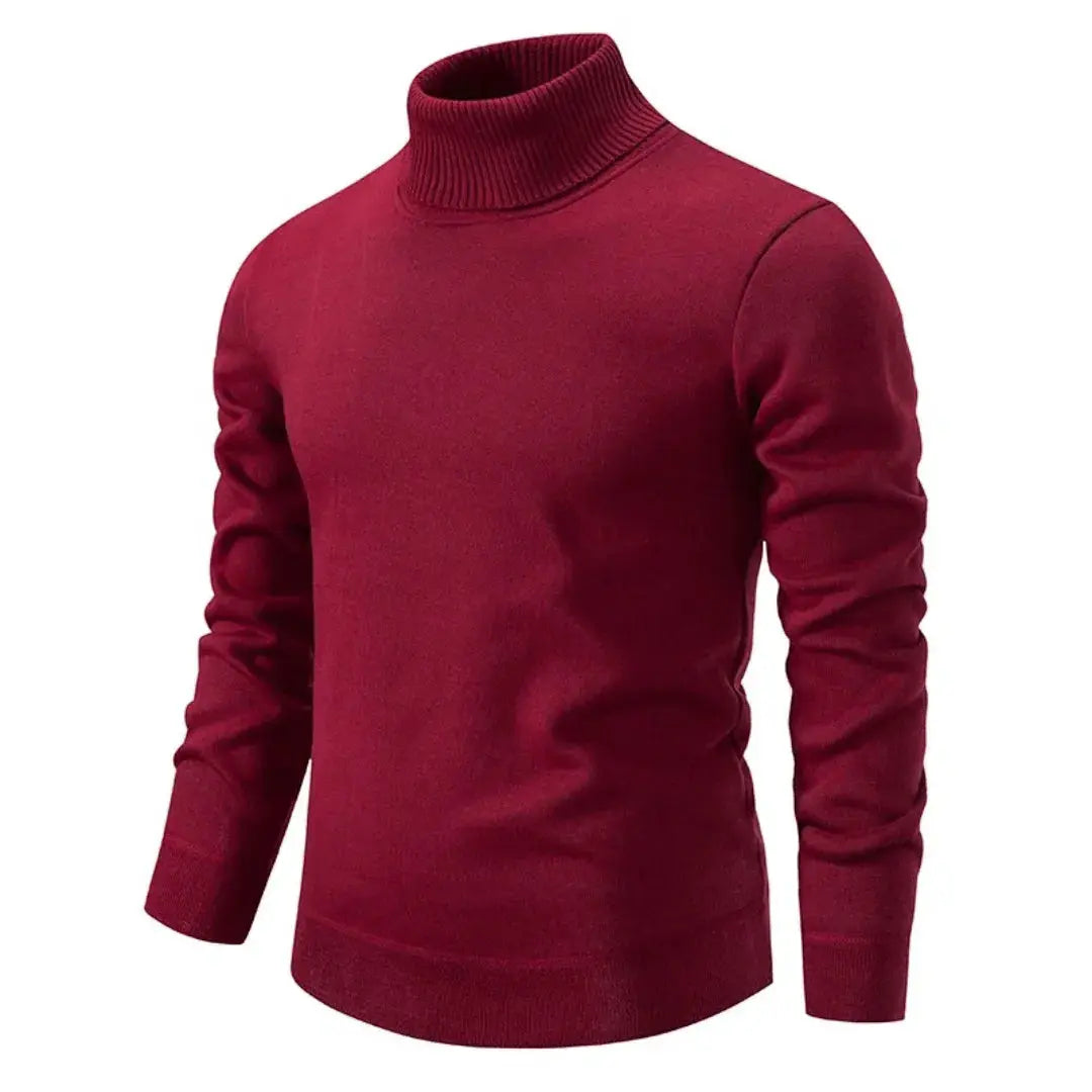 TrendAura Giovanni Classic Shetland Wool Turtleneck Sweater For Men Luxuriously Soft Premium Knit Warm Winter Essential
