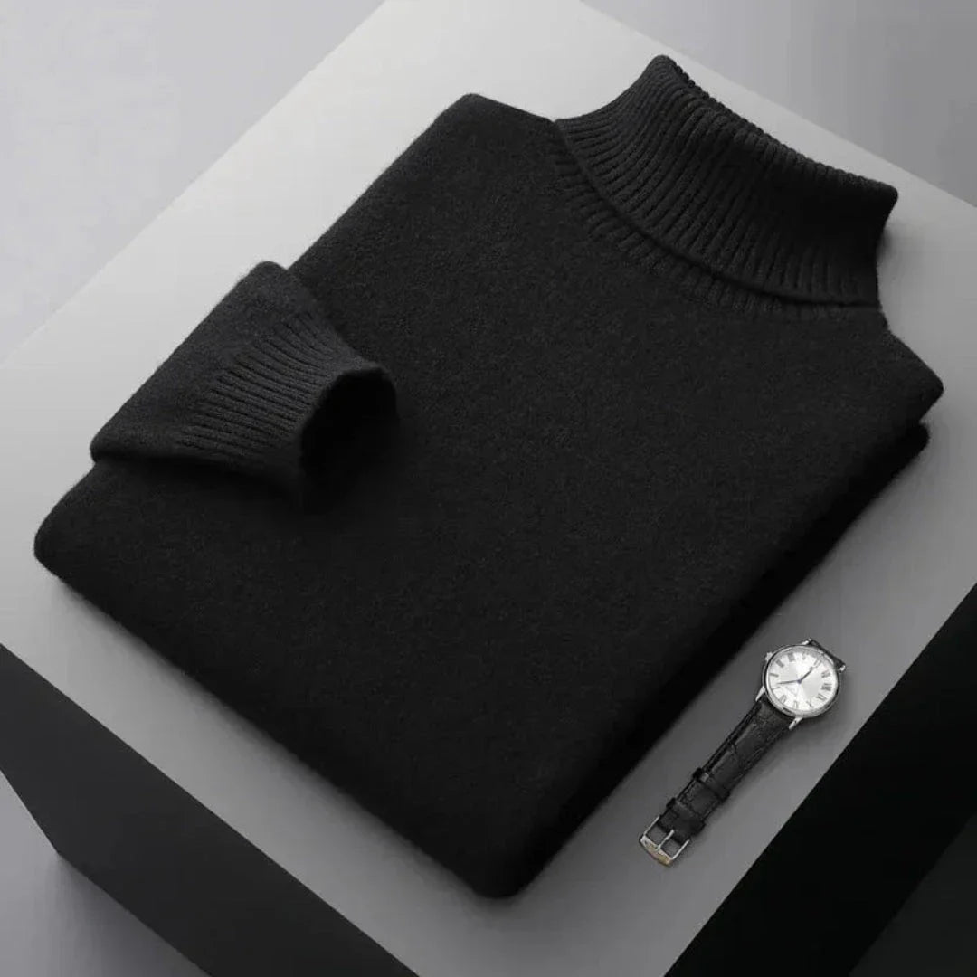 Glen Pure Wool Turtleneck Sweater