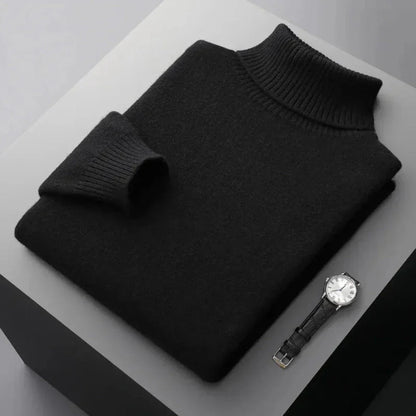 Glen Pure Wool Turtleneck Sweater