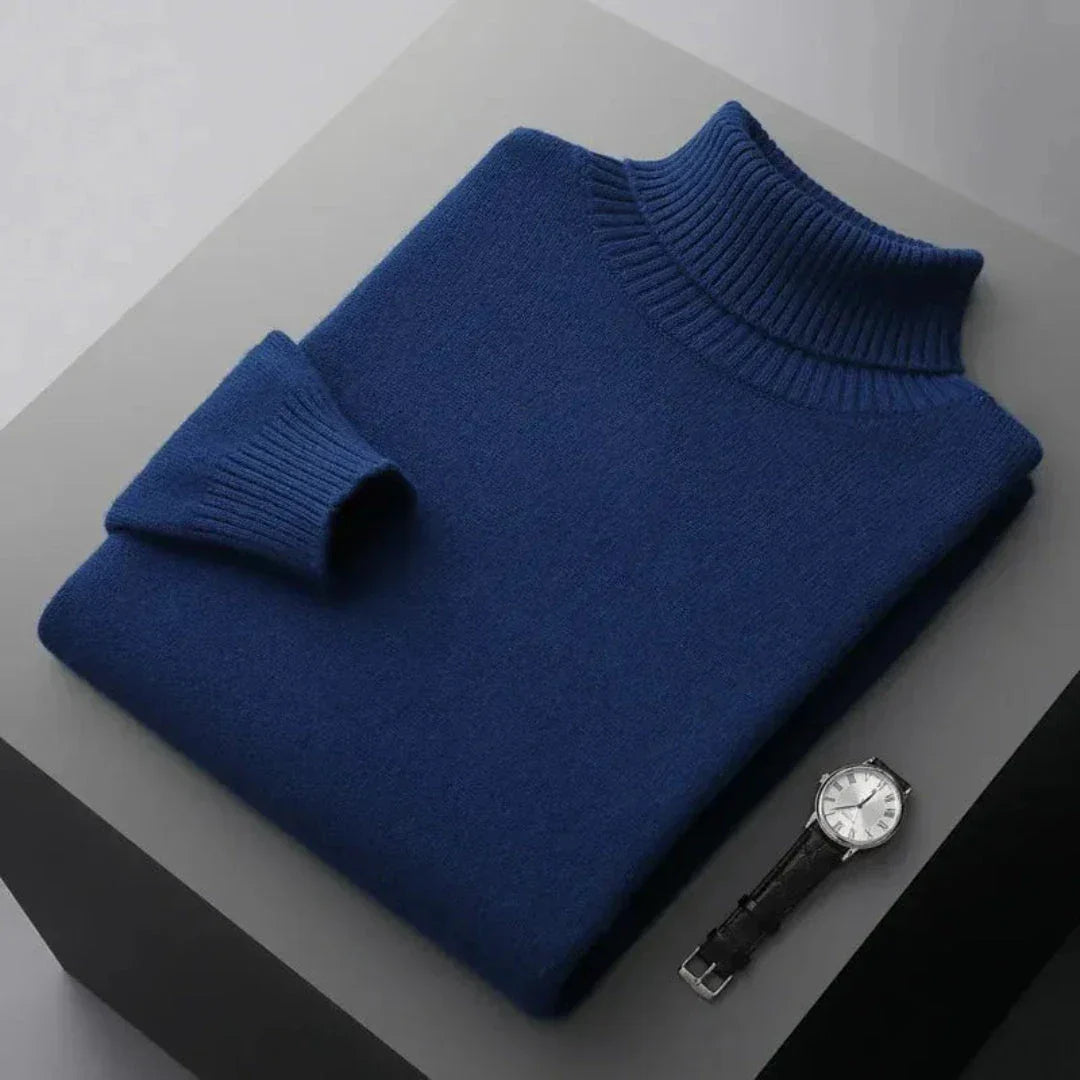 Glen Pure Wool Turtleneck Sweater