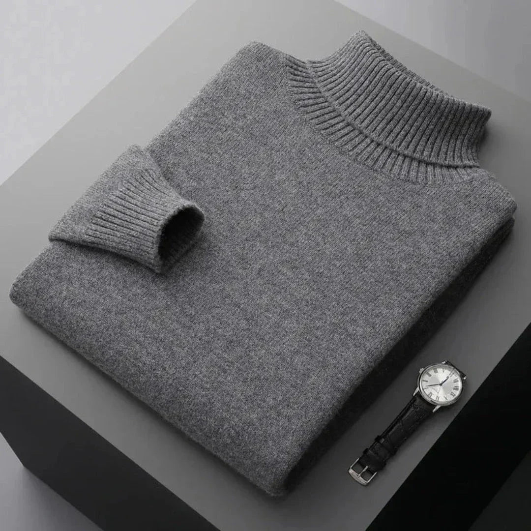 Glen Pure Wool Turtleneck Sweater