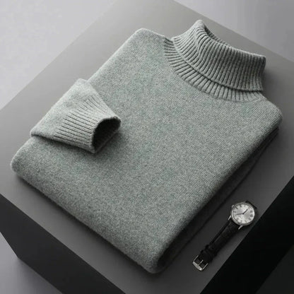 Glen Pure Wool Turtleneck Sweater