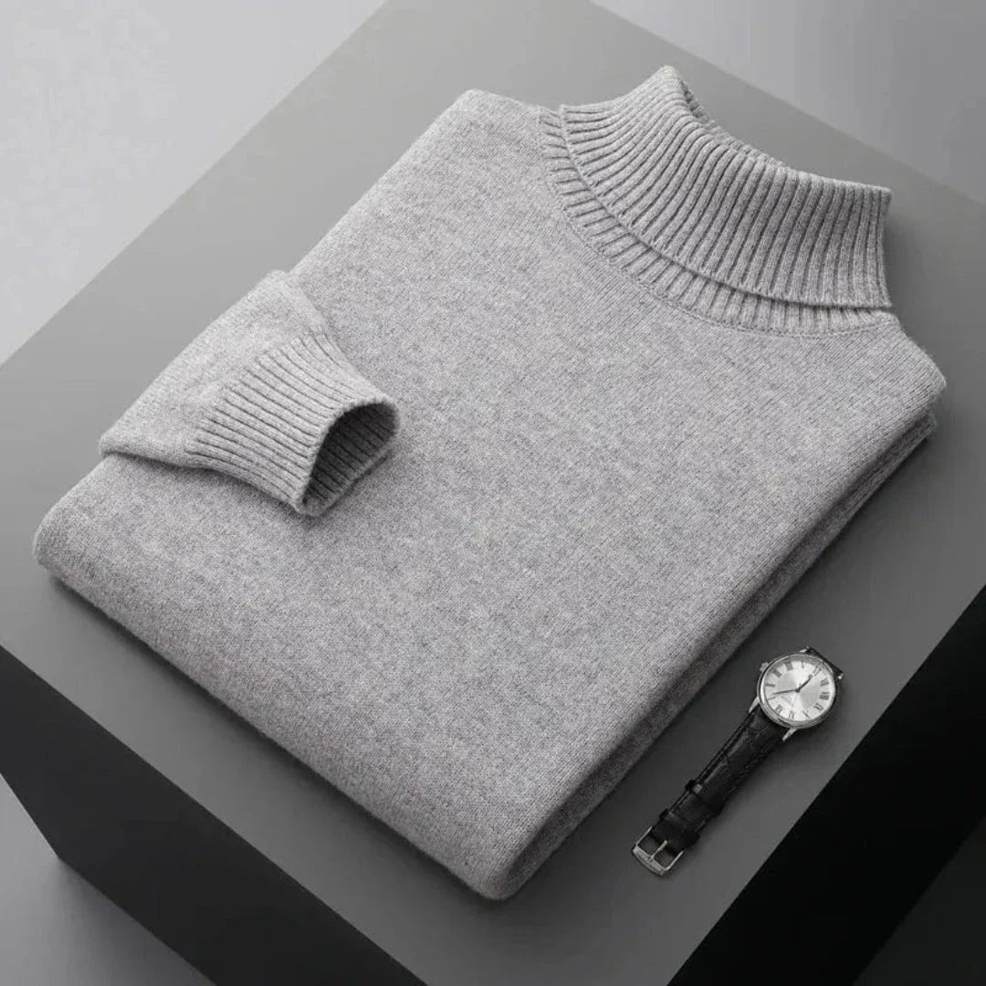 Glen Pure Wool Turtleneck Sweater