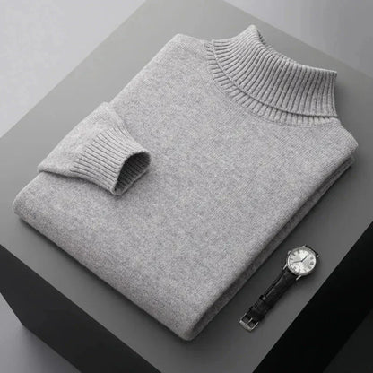 Glen Pure Wool Turtleneck Sweater