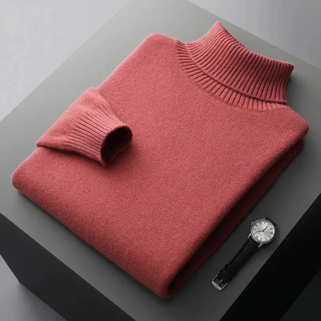 Glen Pure Wool Turtleneck Sweater