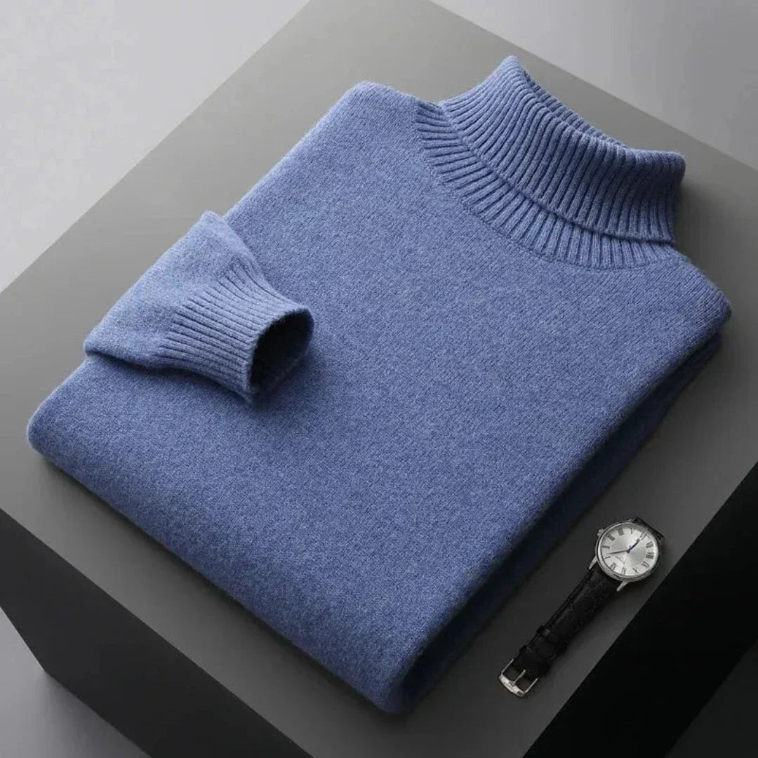 Glen Pure Wool Turtleneck Sweater