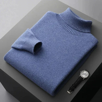 Glen Pure Wool Turtleneck Sweater
