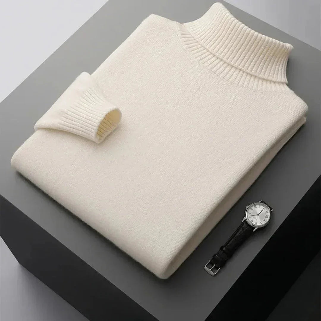 Glen Pure Wool Turtleneck Sweater