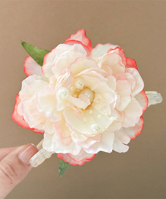 Épingle à cheveux florale pivoine en alliage de couleur dégradée - TrendAura