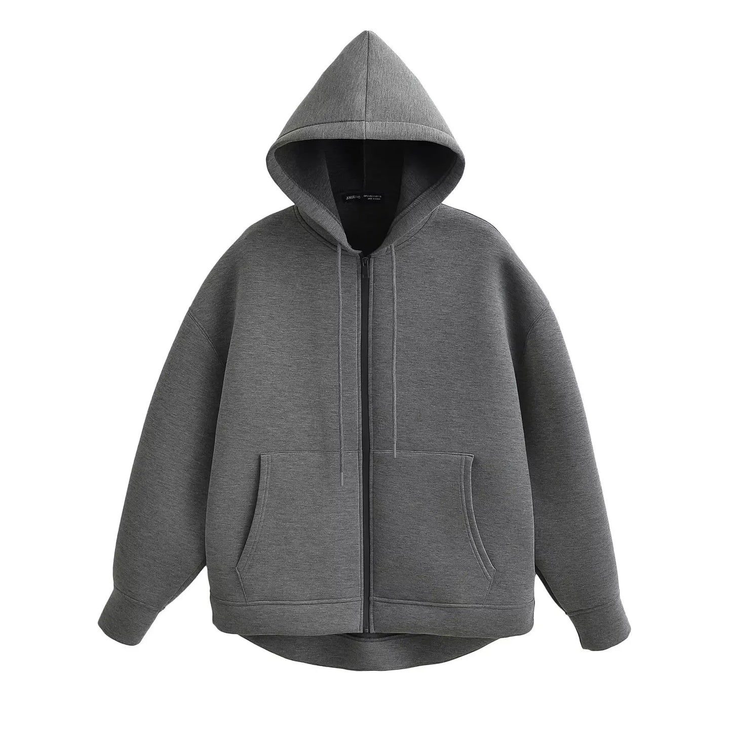 Gray Jacket Women with Hood