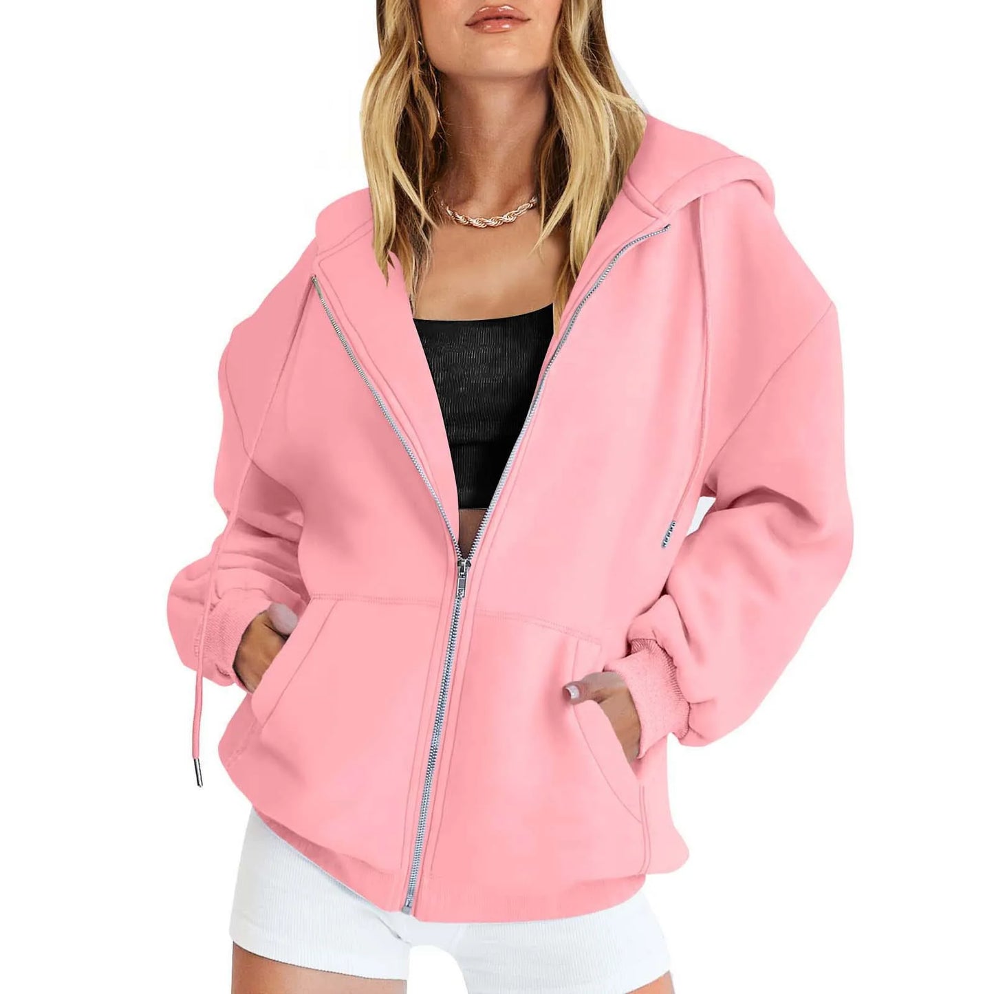 Women's Hoodie Zip-Up Sweatshirt