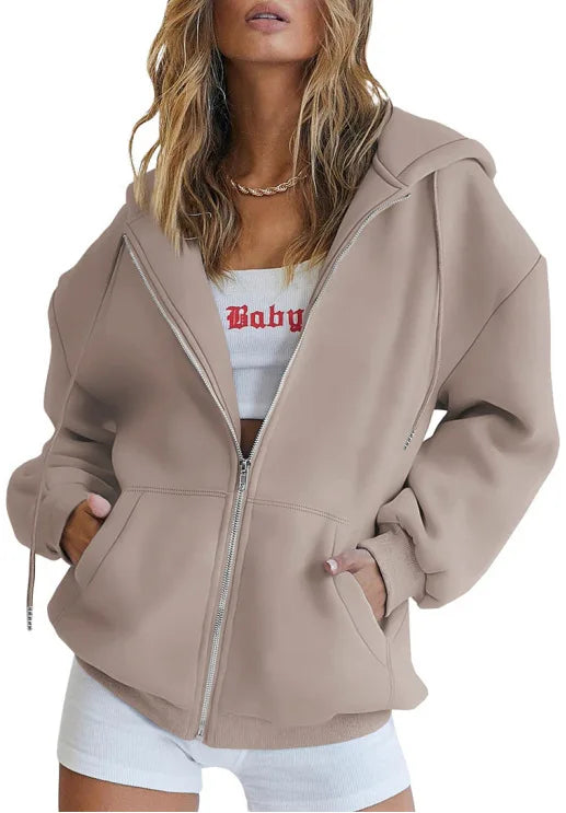 Women's Hoodie Zip-Up Sweatshirt