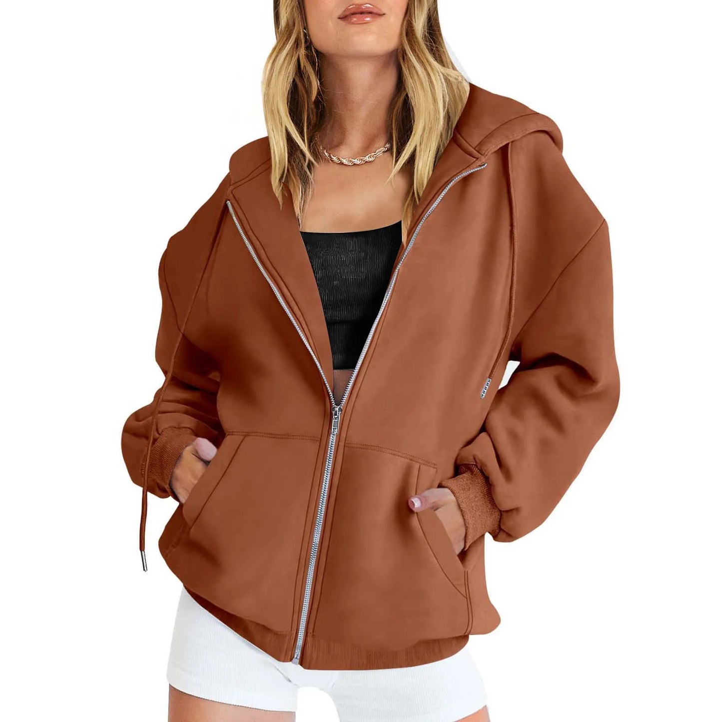 Women's Hoodie Zip-Up Sweatshirt