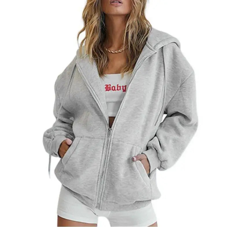 Women's Hoodie Zip-Up Sweatshirt