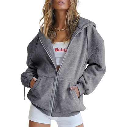 Women's Hoodie Zip-Up Sweatshirt