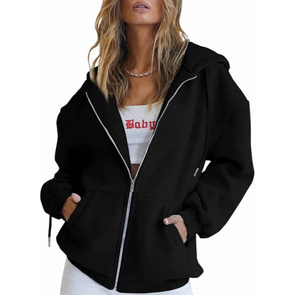 Women's Hoodie Zip-Up Sweatshirt