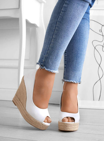 Stella | Women's suede sandals with wedge heel for summer