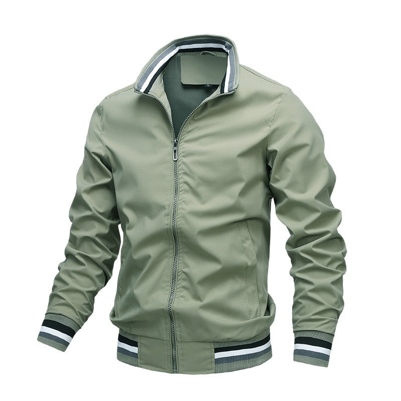 Brian Casual Zipper Lightweight Bomber Jacket For Men With Modern Durable Design For Everyday Wear