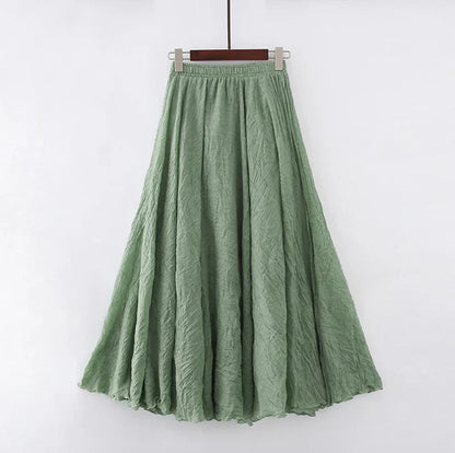 Elianne - Casual long cotton skirt