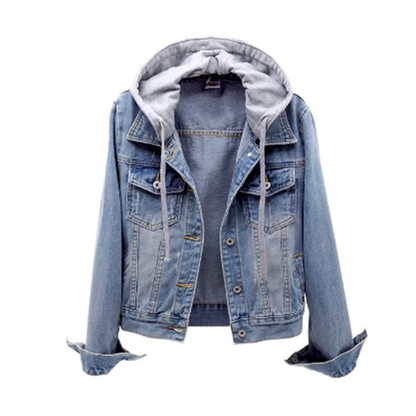 Anneke denim jacket for women | Casual everyday look | Removable hood