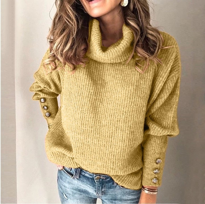 Lightweight Turtleneck Sweater For Women With Breathable Knit And Elegant Swirl Collar Versatile For Office And Weekend