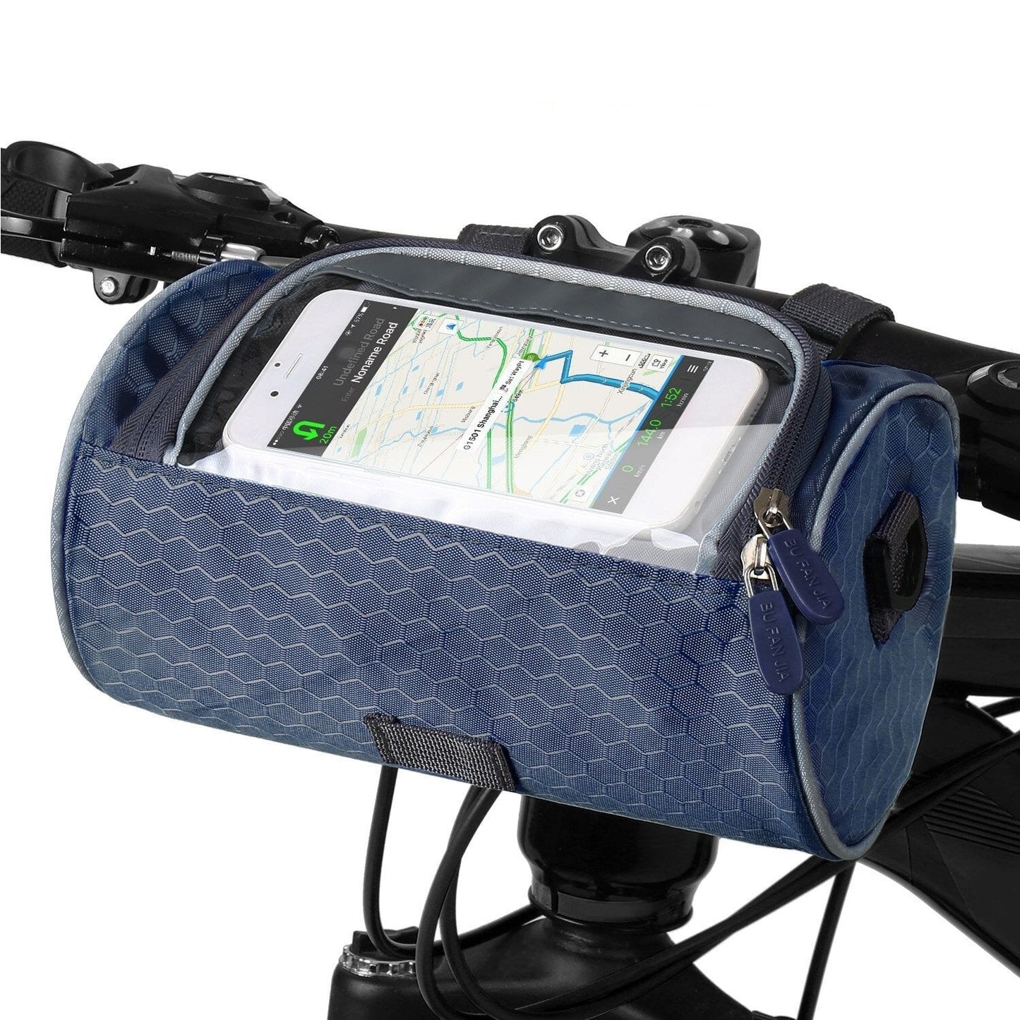 Bicycle bag with touch screen - splash resistant & multifunctional - fits all bikes