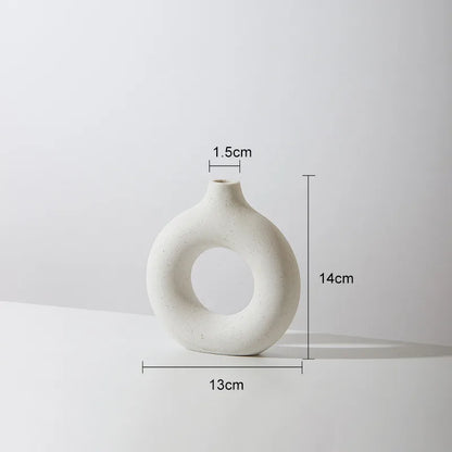 Hadran Circular Ceramic Vase