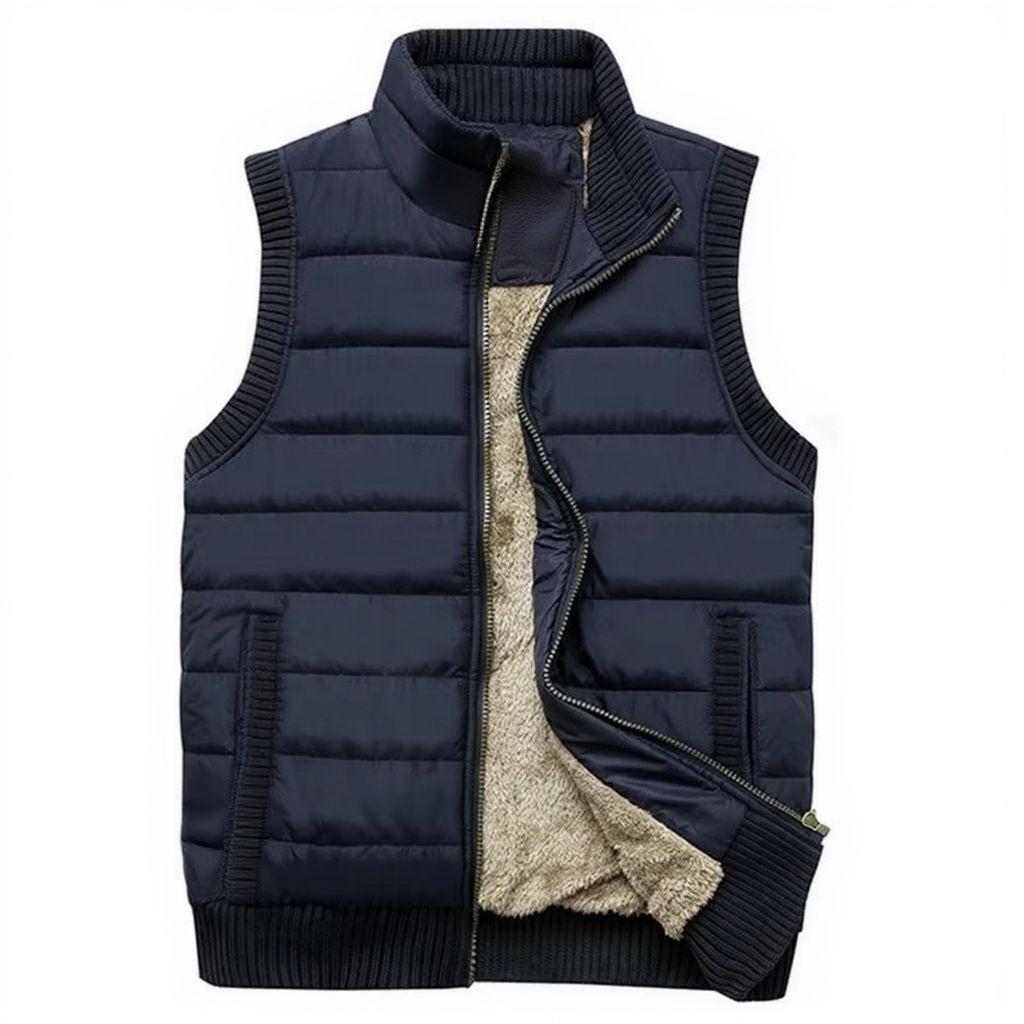Mens Outdoor Fleece Vest With Multi Pocket Utility For Hiking Fishing And Adventures TrendAura