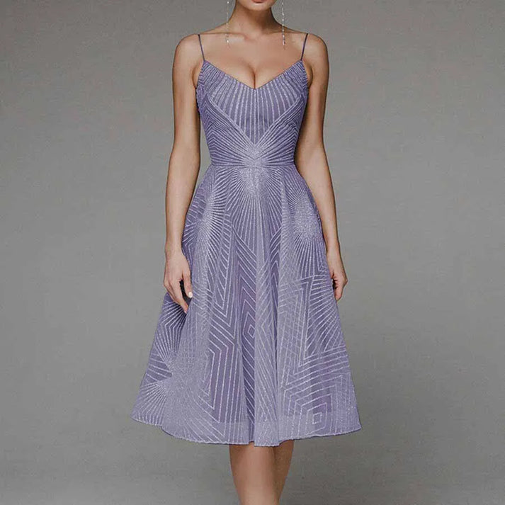 Lana Midi Dress Open Back For Women Elegant Glamorous Fit For Formal Events And Occasions
