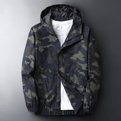 Mens Camouflage Viper Tactical Windbreaker Hooded Water Resistant Lightweight Jacket TrendAura