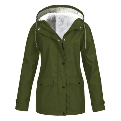 Liana Waterproof Coat For Women With Hood Stylish Weatherproof Rainwear For Urban Professionals
