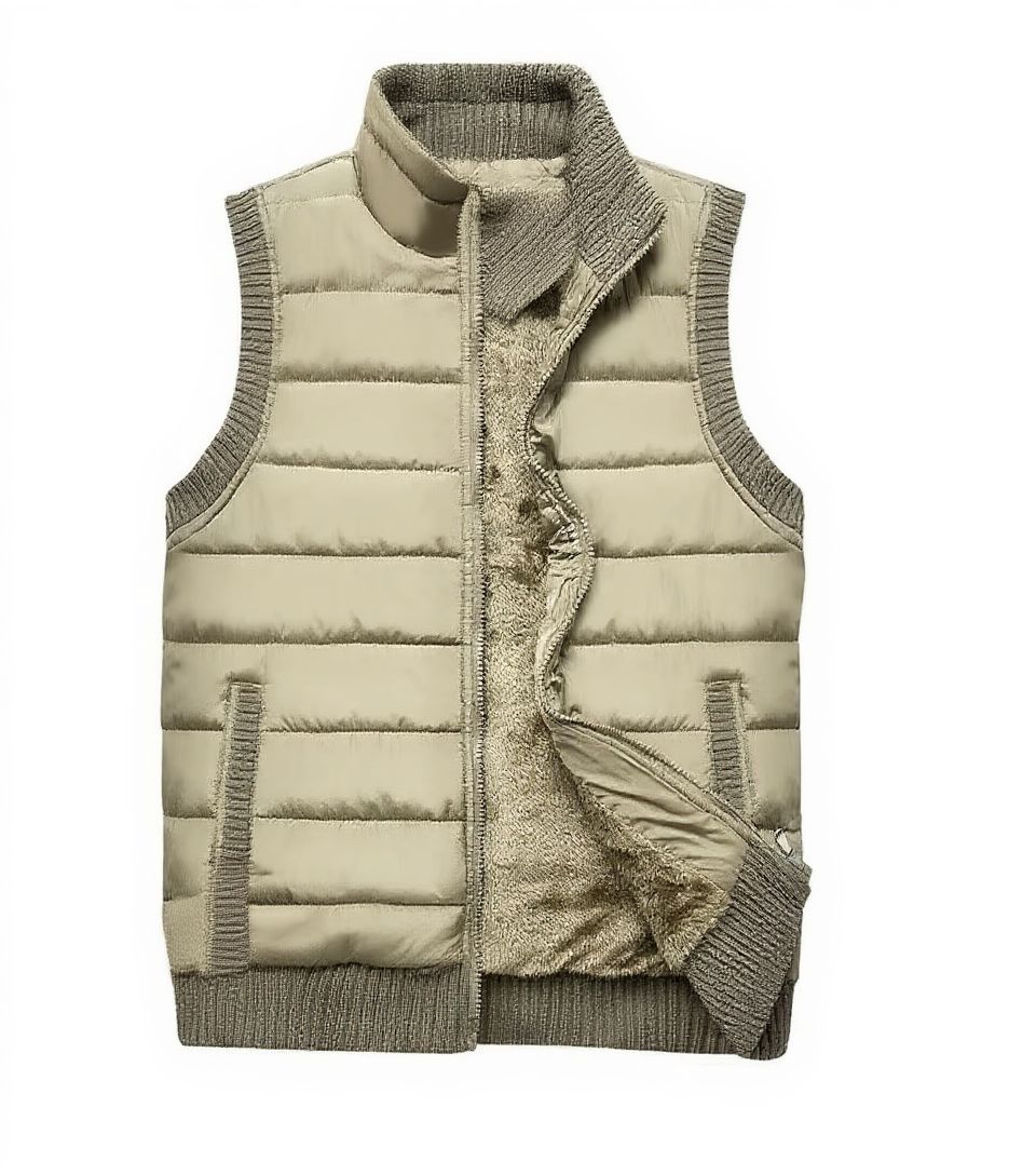 Mens Outdoor Fleece Vest With Multi Pocket Utility For Hiking Fishing And Adventures TrendAura