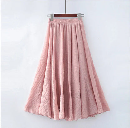 Elianne - Casual long cotton skirt