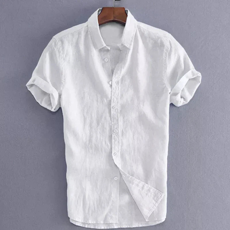 Klinst Mens Casual Short Sleeve Shirts Breathable Soft Comfort For Vacation And Streetwear