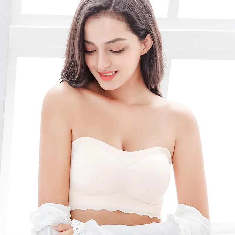 Lind Invisible Push Up Bra For Women Backless Strapless Support And Natural Shape