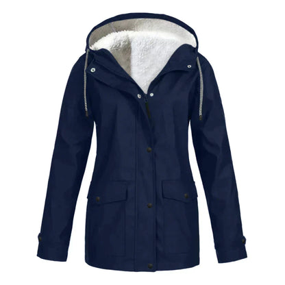 Liana Waterproof Coat For Women With Hood Stylish Weatherproof Rainwear For Urban Professionals