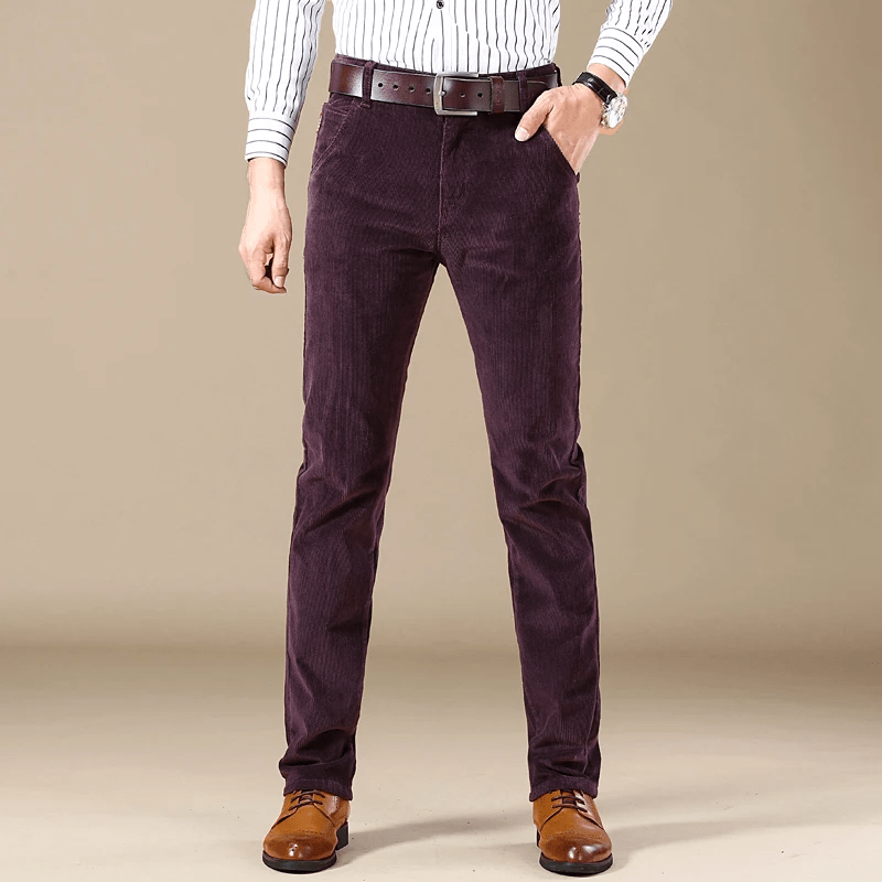 Ethan Men's Corduroy Pants By TrendAura For Winter Wear Warm Comfortable Durable Fabric Casual And Semi Formal Style