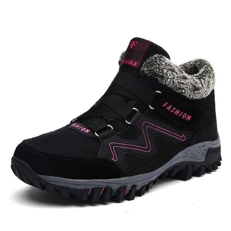 Fordine Orthopedic Winter Boots Waterproof Non Slip Padded Lining For All Weather Comfort For Outdoor Enthusiasts