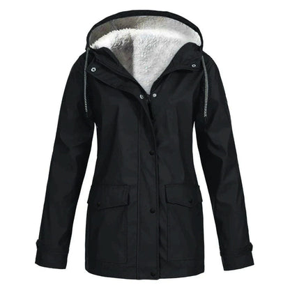 Liana Waterproof Coat For Women With Hood Stylish Weatherproof Rainwear For Urban Professionals